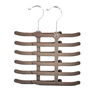 Joy Flocked Necktie/Scarf Hanger - Set of 2